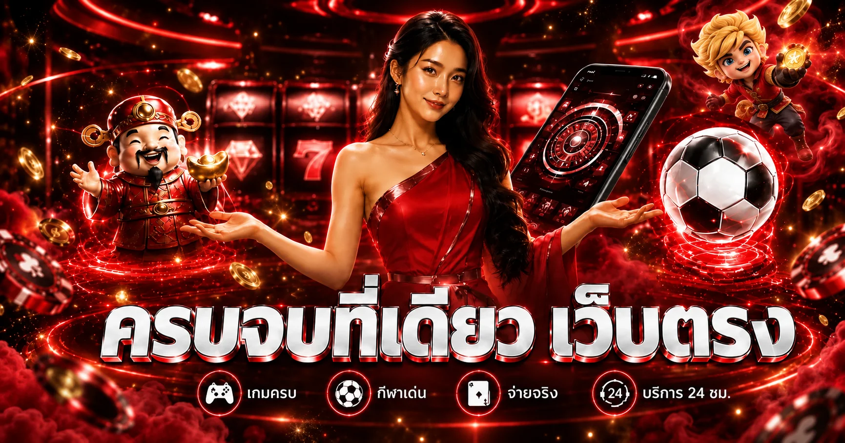 แบนเนอร์ KINGGOLD88 เว็บตรง รวมเกม กีฬา และบริการ